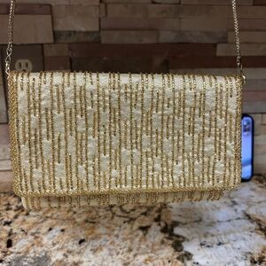 Elegant Gold Evening Clutch